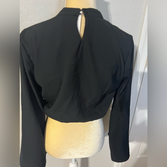 $5 BLACK BLOUSE. NEW WITH TAGS. SIZE MED. $5 if bundled - Picture 9 of 13